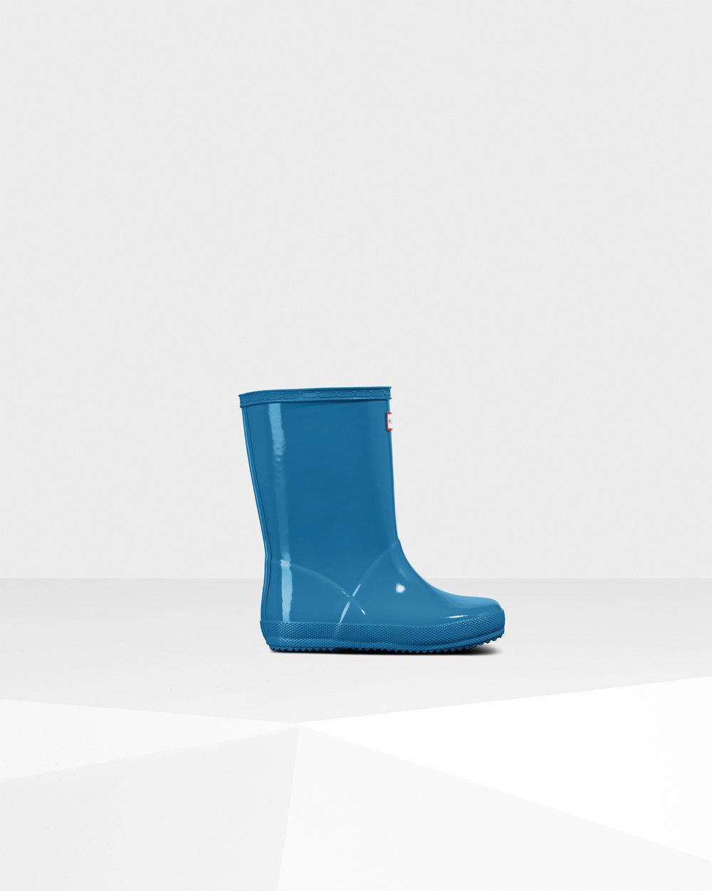 Hunter Original First Classic Gloss Rain Boots - Online Store Kids Blue - SPLFAK468